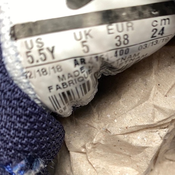 Nike Flex Contact 3 blue athletic sneakers 5.5Y - Picture 5 of 6